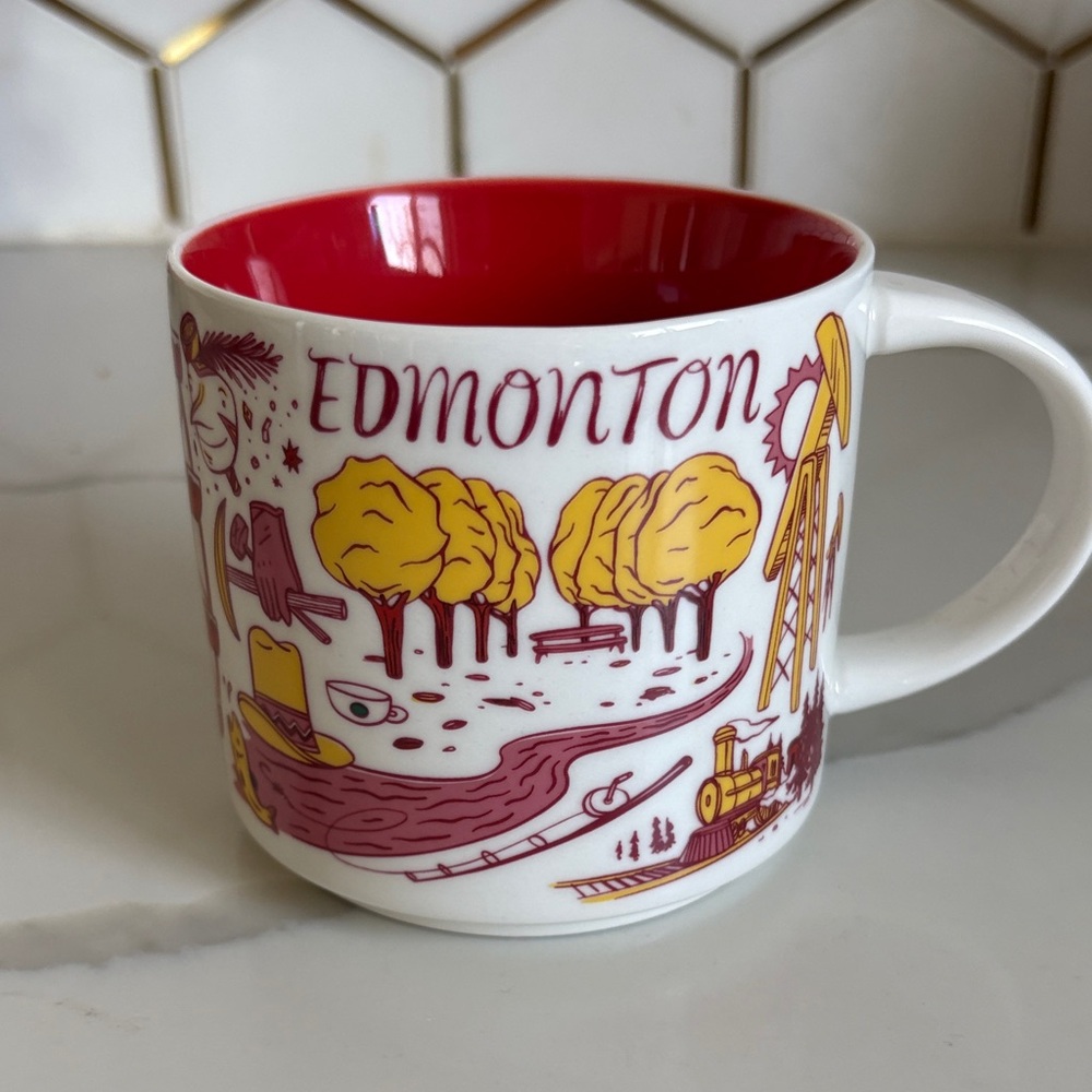 Starbucks Edmonton “been there” series Mug - Red and White